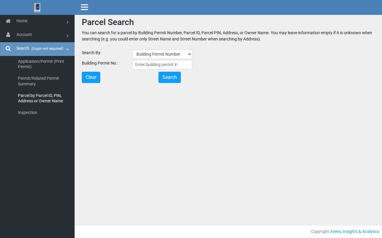 Durham residents directory parcel search screen