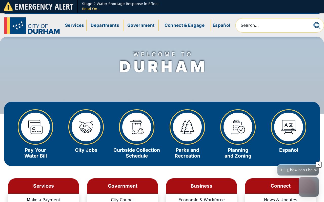 City of Durham public resources page
