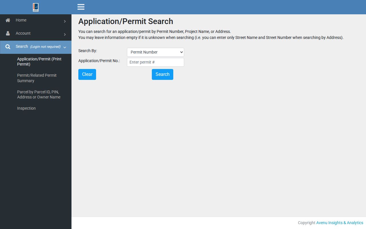 Durham street directory permit application search