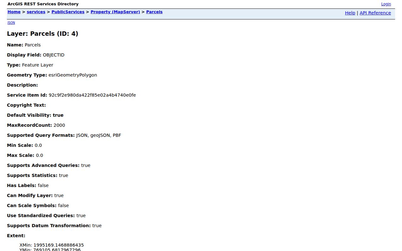 Durham ZIP code directory parcel property service layer